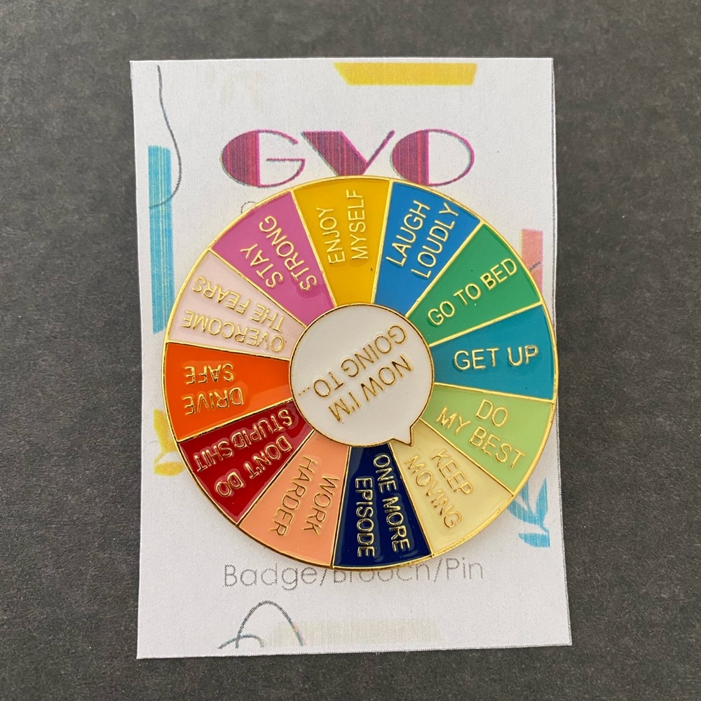I am going to decision pin wheel brooch